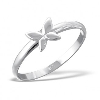 Stříbrný prsten "Motýlí pohlazení". Ag 925/1000